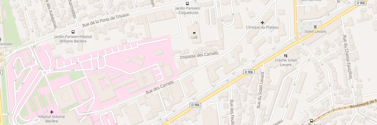 Plan du 30 Rue des Carnets à Clamart