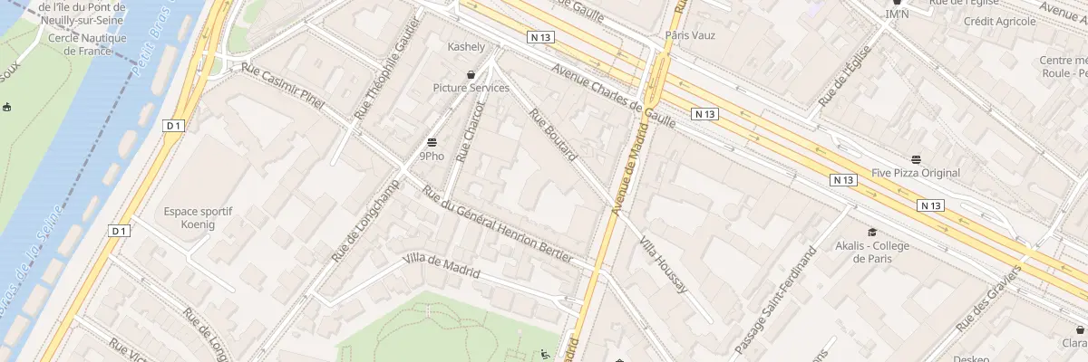Plan du 12 Av de Madrid à Neuilly-sur-Seine