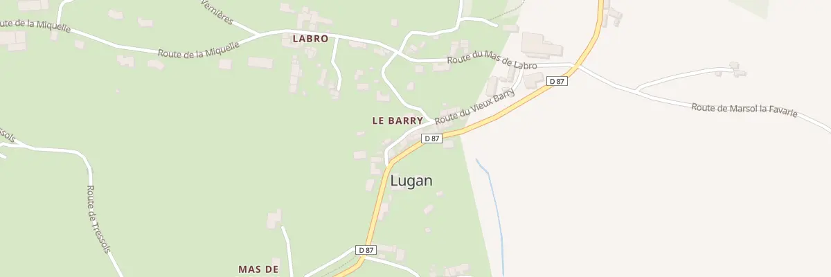 Plan du 5028 Le Barry à Lugan