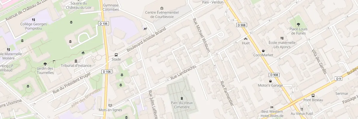 Plan du 26 Vla Chambon à Courbevoie