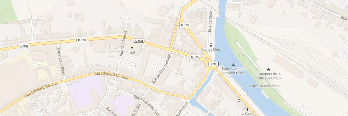 Plan du 69 Bd de Strasbourg à Saint-Omer
