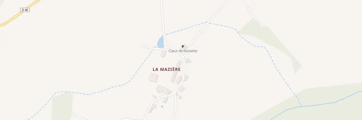 Plan du 2 La Maziere à Bosroger