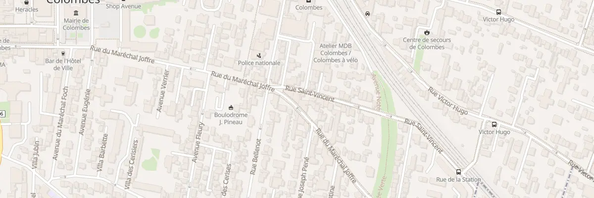 Plan du 83 Rue du Maréchal Joffre à Colombes