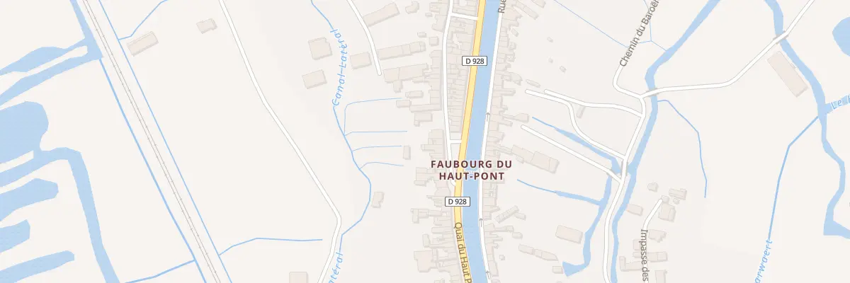 Plan du 78 Quai du Haut Pont à Saint-Omer