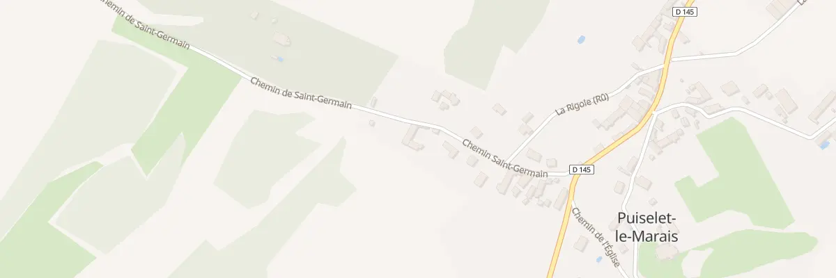 Plan du 13 Che Saint-germain à Puiselet-le-Marais