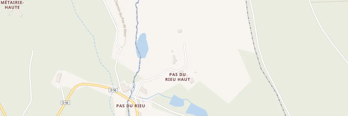 Plan du 60 Pas du Rieu Haut à Laprade