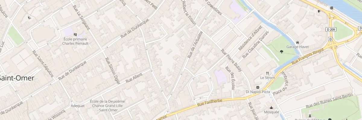 Plan du 28 Rue de l’Arbalète à Saint-Omer