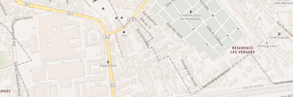 Plan du 25 Rue d’Arménie à Clamart