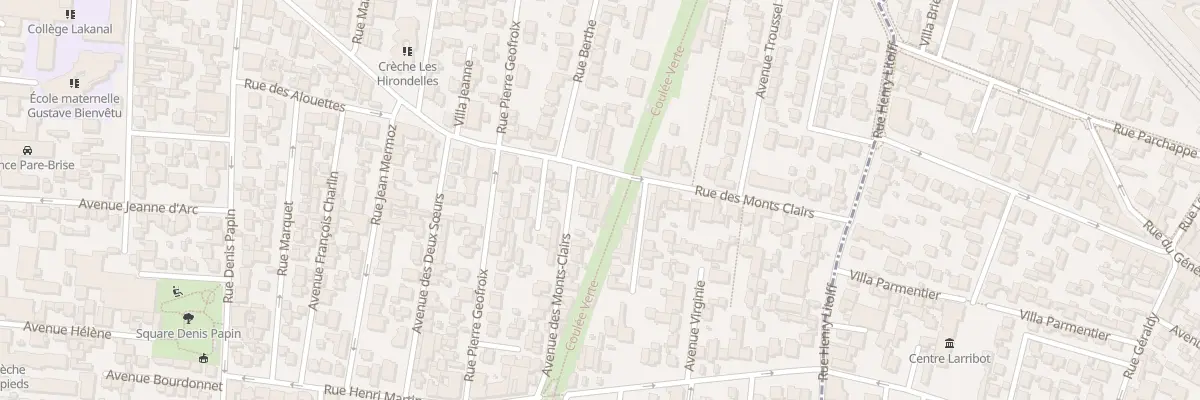 Plan du 104 Rue des Monts Clairs à Colombes