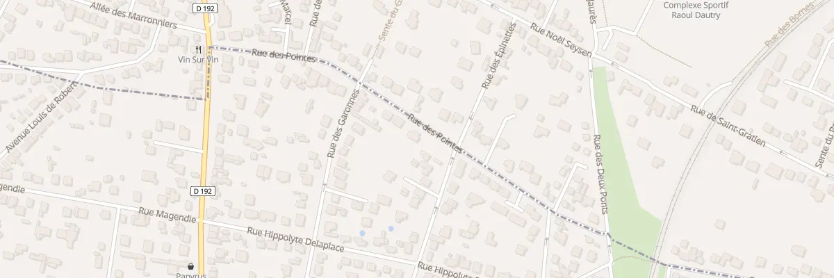 Plan du 28 Rue des Pointes à Sannois