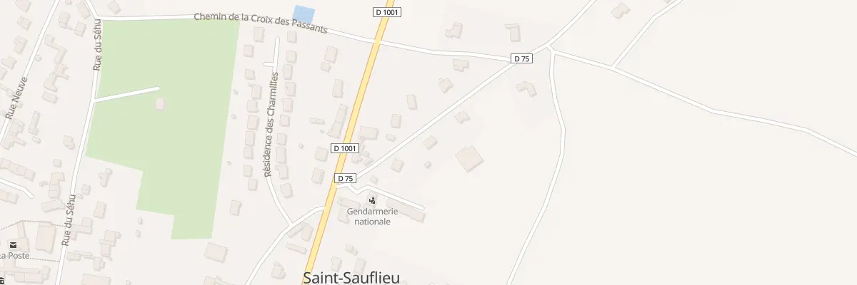 Plan du 2B Rte de Rumigny à Saint-Sauflieu