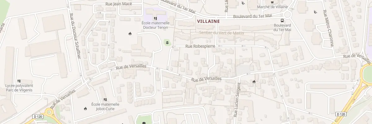 Plan du 58B Rue de Versailles à Massy