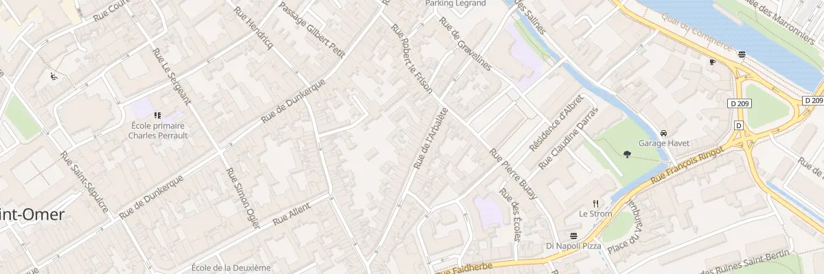 Plan du 44 Rue de l’Arbalète à Saint-Omer