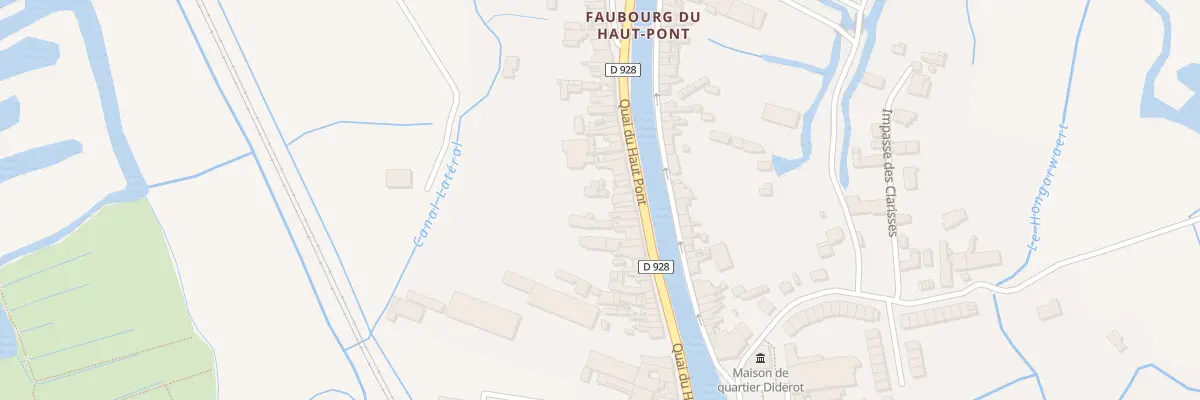 Plan du 57 Quai du Haut Pont à Saint-Omer