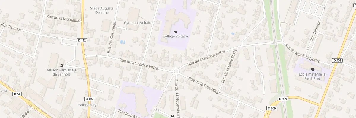 Plan du 45 Rue du Marechal Joffre à Sannois