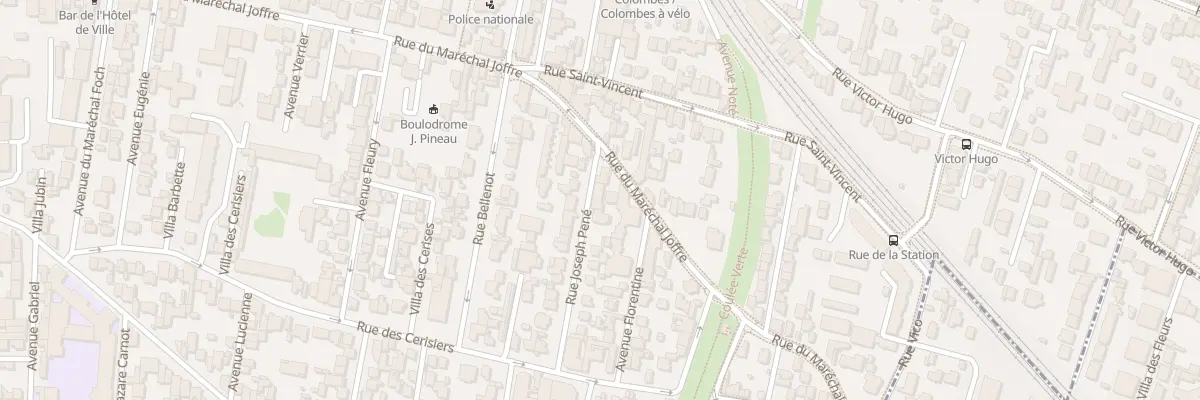 Plan du 1 Rue Joseph Péné à Colombes