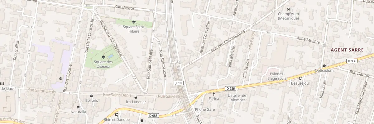 Plan du 1 Rue des Champarons à Colombes