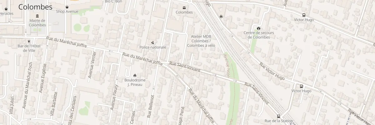 Plan du 19 Rue Saint-Vincent à Colombes