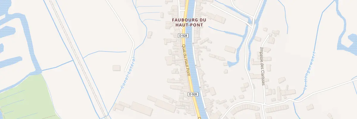 Plan du 63 Quai du Haut Pont à Saint-Omer