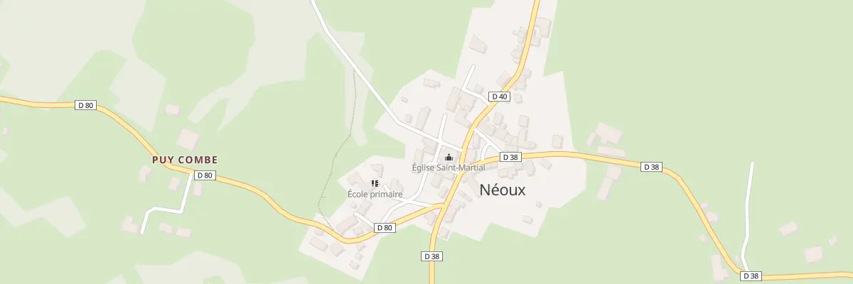 Plan du 8 Rue du Charron à Néoux