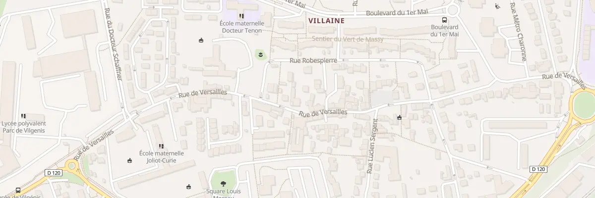 Plan du 58 Rue de Versailles à Massy
