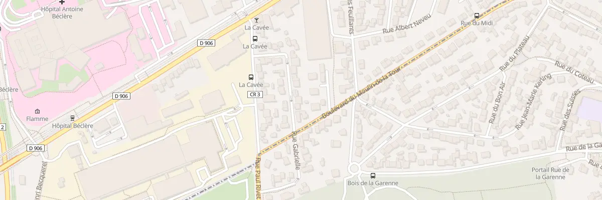 Plan du 25 Rue Gabrielle à Clamart