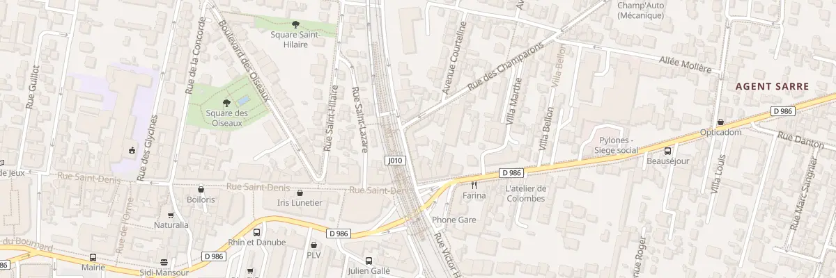 Plan du 2 Rue des Champarons à Colombes
