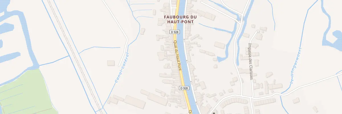 Plan du 62 Quai du Haut Pont à Saint-Omer