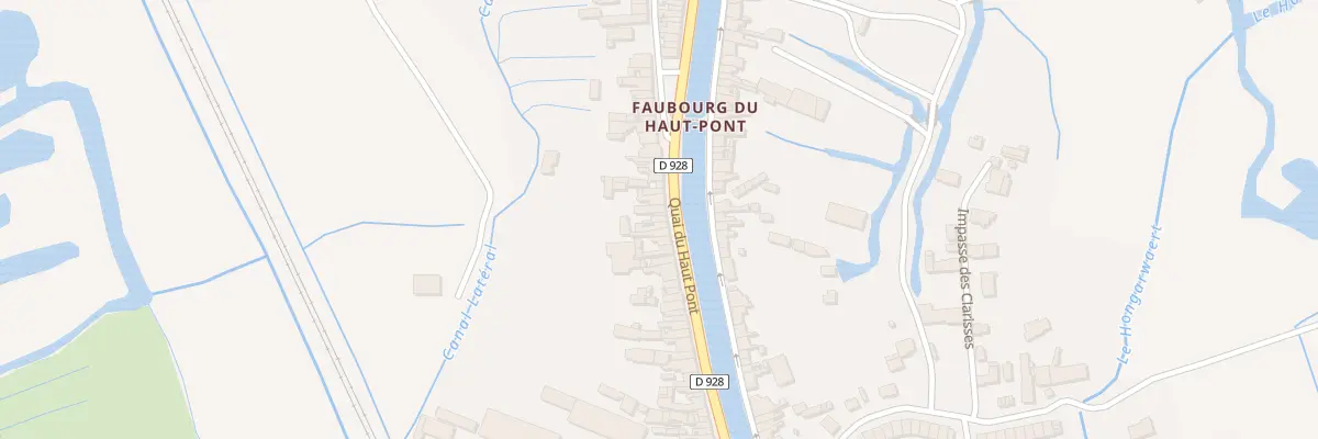 Plan du 67 Quai du Haut Pont à Saint-Omer
