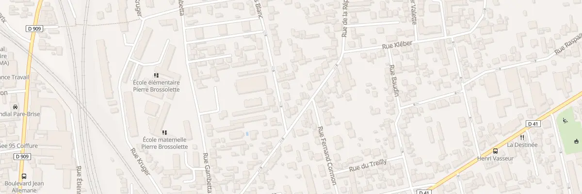 Plan du 6 Rue Louis Blanc à Argenteuil