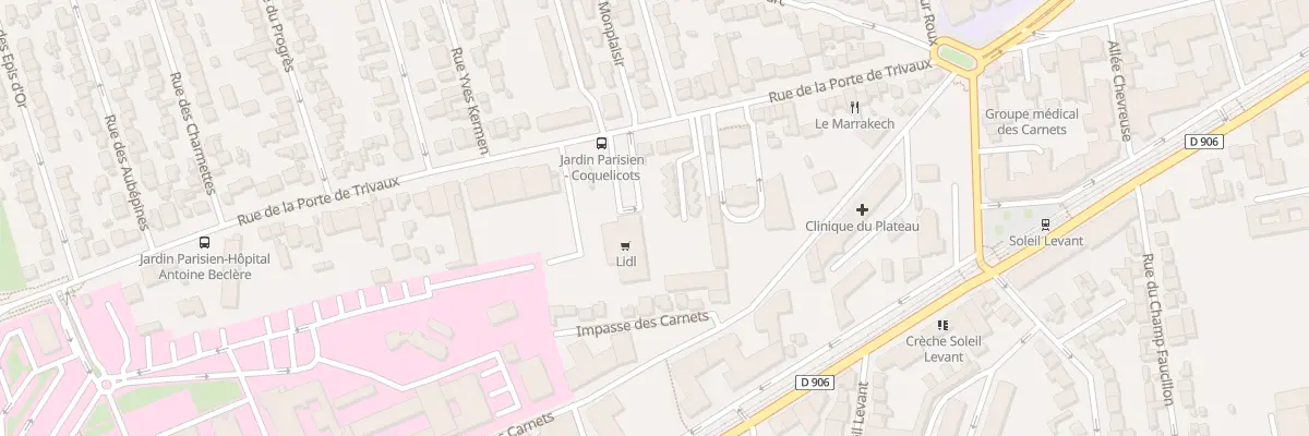 Plan du 97 Rue Porte de Trivaux à Clamart