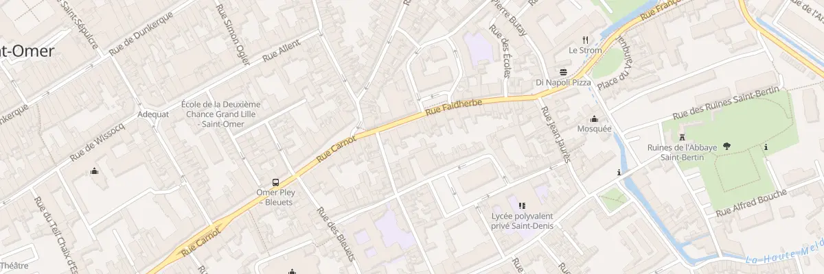 Plan du 5 Rue Faidherbe à Saint-Omer