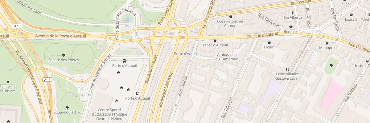 Plan du 140 Bd Exelmans à Paris 16e Arrondissement