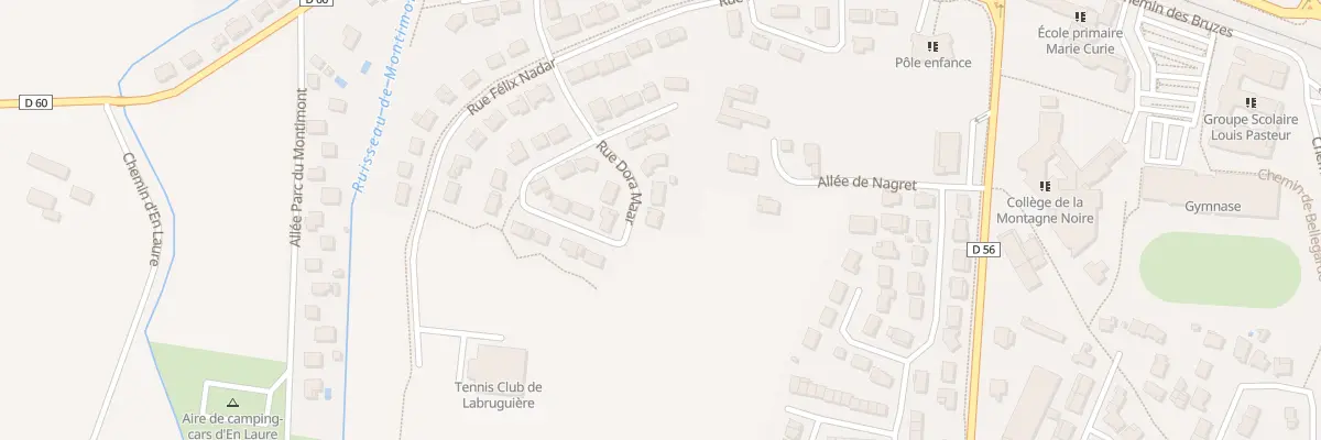 Plan du 19 Rue Dora Maar à Labruguière