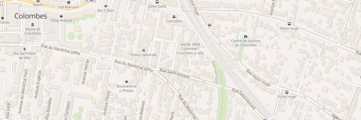 Plan du 21 Rue Saint-Vincent à Colombes