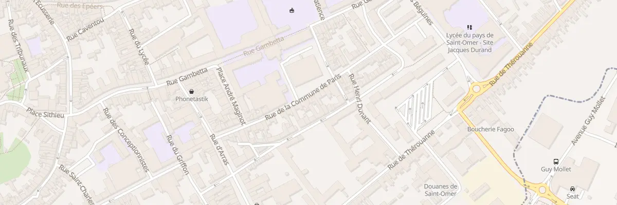 Plan du 31 Rue de la Commune de Paris à Saint-Omer