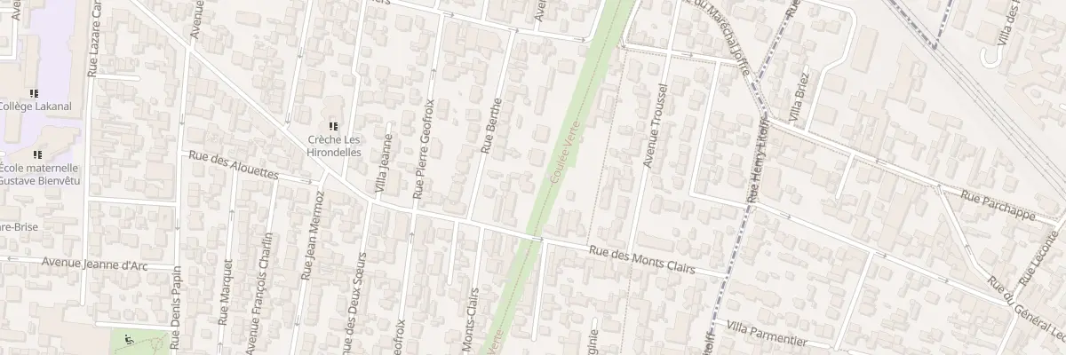 Plan du 105 Rue des Monts Clairs à Colombes