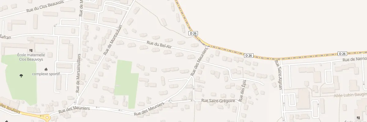 Plan du 24 Rue de Bel Air à Pithiviers