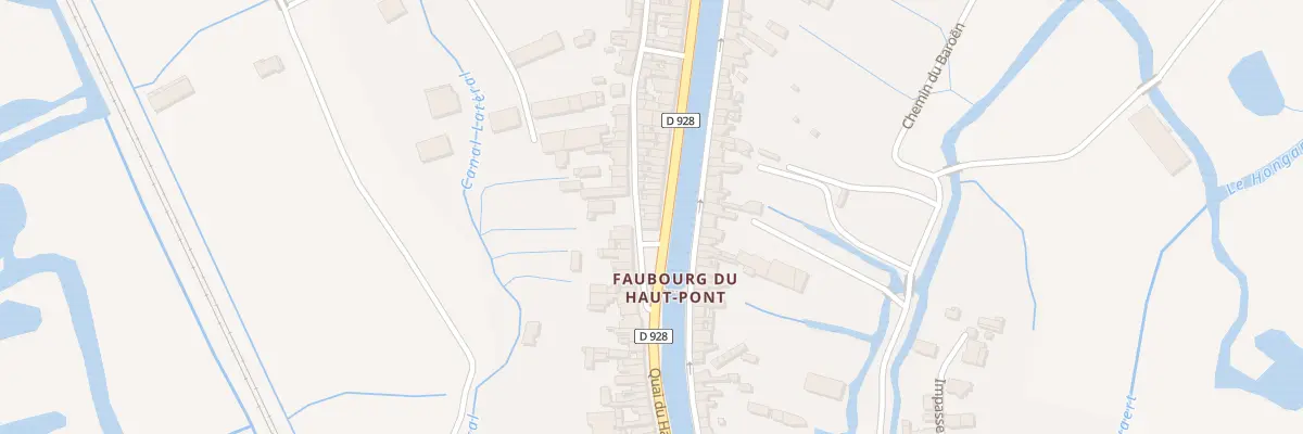 Plan du 82 Quai du Haut Pont à Saint-Omer