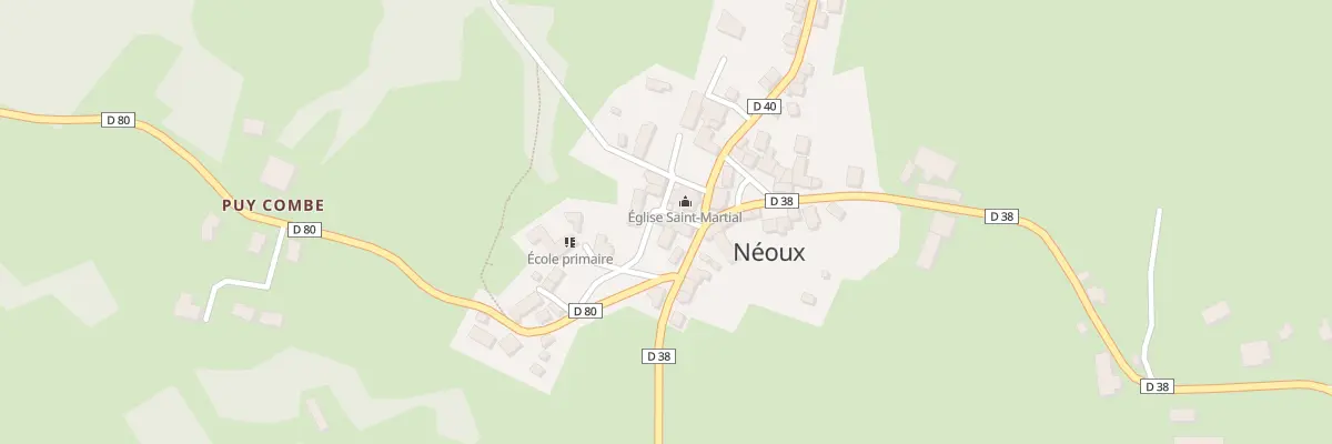 Plan du 3 Rue du Charron à Néoux