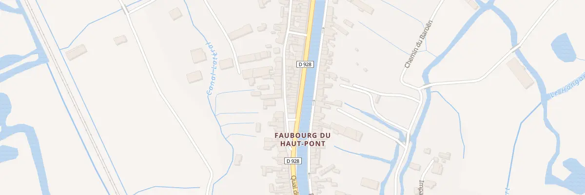 Plan du 85 Quai du Haut Pont à Saint-Omer