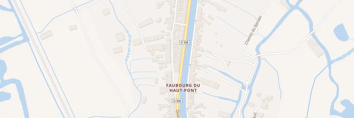 Plan du 87 Quai du Haut Pont à Saint-Omer