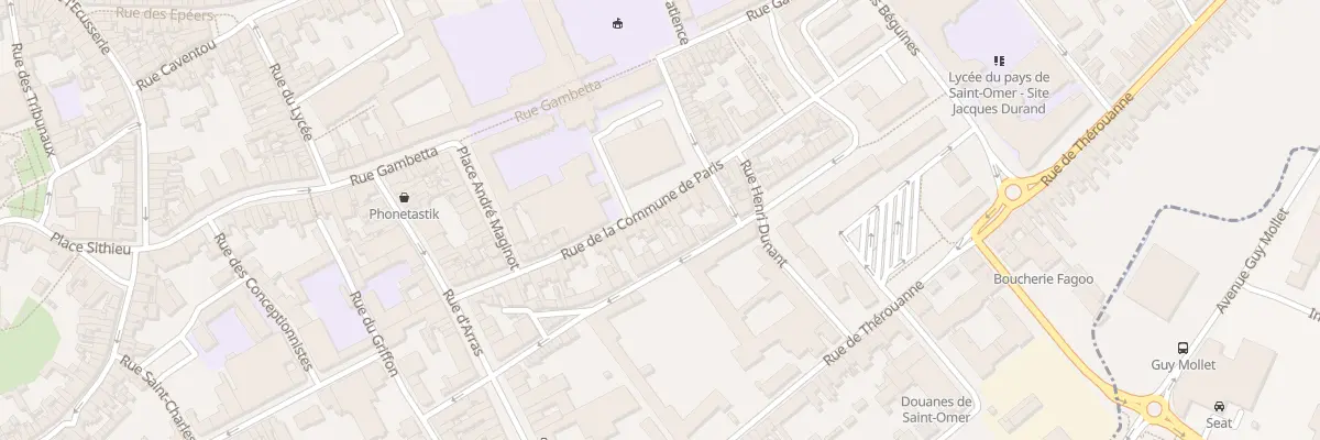 Plan du 31B Rue de la Commune de Paris à Saint-Omer