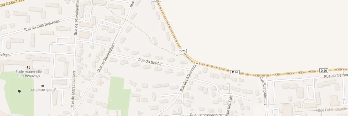 Plan du 17 Rue de Bel Air à Pithiviers