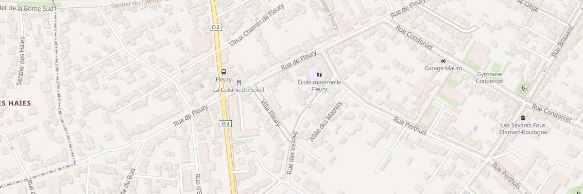 Plan du 111 Rue de Fleury à Clamart