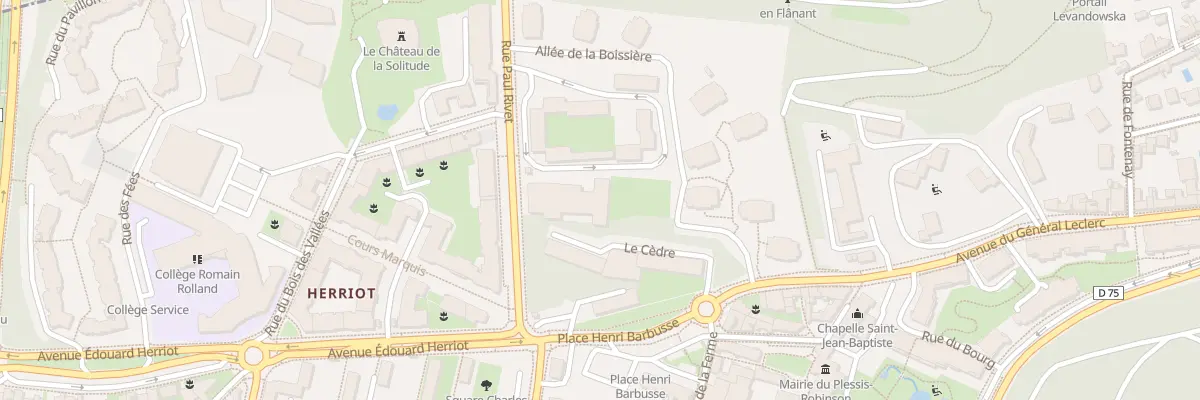 Plan du 16 Rue Paul Rivet au Plessis-Robinson
