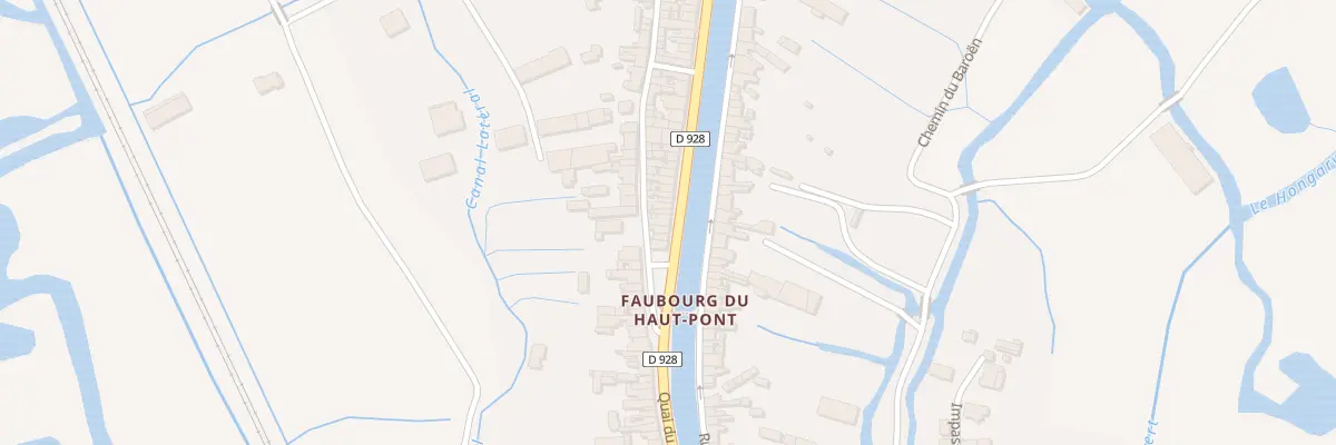 Plan du 84 Quai du Haut Pont à Saint-Omer
