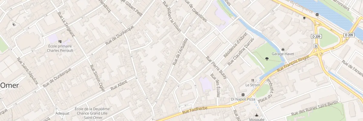 Plan du 35 Rue de l’Arbalète à Saint-Omer