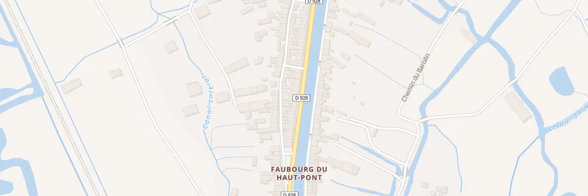 Plan du 94 Quai du Haut Pont à Saint-Omer