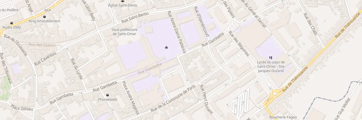 Plan du 59 Rue Gambetta à Saint-Omer